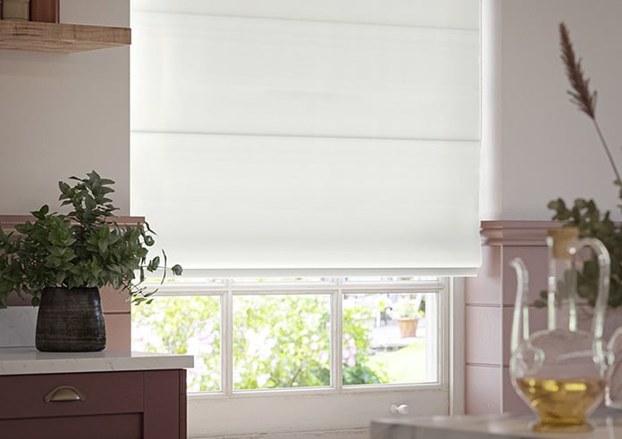 Menton, Grey Haven - Motorised Roman Blind - Image 5